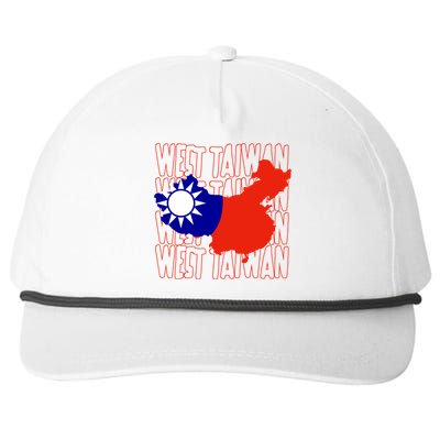 West Taiwan Map Classic Gift Cute Gift Snapback Five-Panel Rope Hat