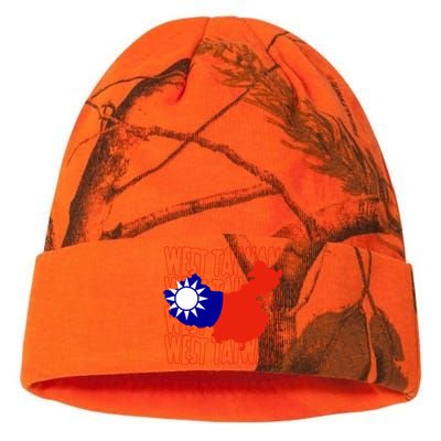 West Taiwan Map Classic Gift Cute Gift Kati Licensed 12" Camo Beanie