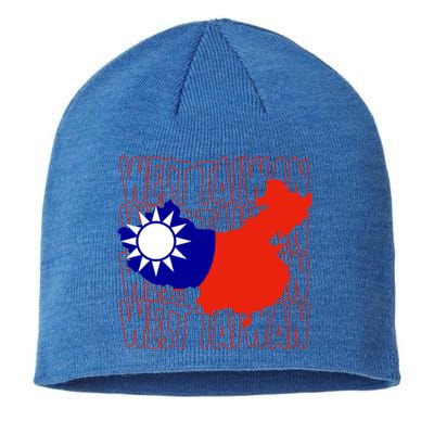 West Taiwan Map Classic Gift Cute Gift Sustainable Beanie