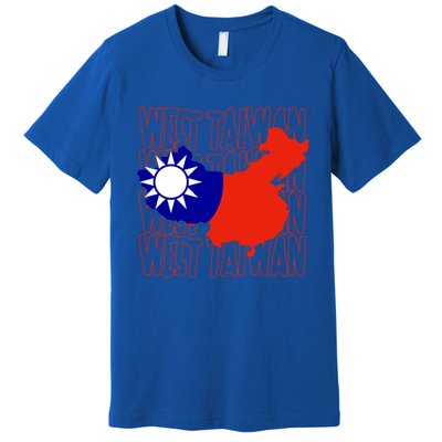 West Taiwan Map Classic Gift Cute Gift Premium T-Shirt