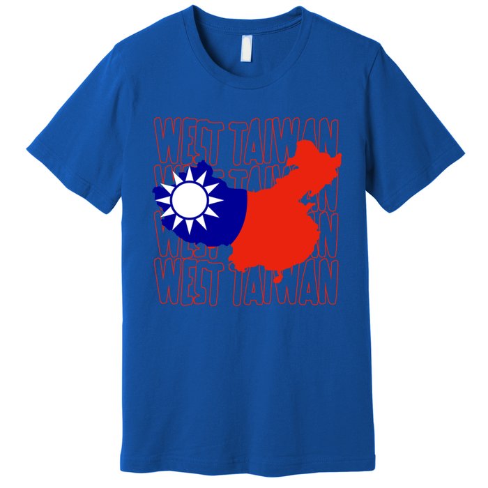 West Taiwan Map Classic Gift Cute Gift Premium T-Shirt