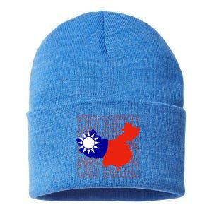 West Taiwan Map Classic Gift Cute Gift Sustainable Knit Beanie