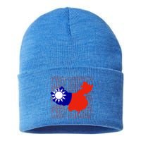 West Taiwan Map Classic Gift Cute Gift Sustainable Knit Beanie