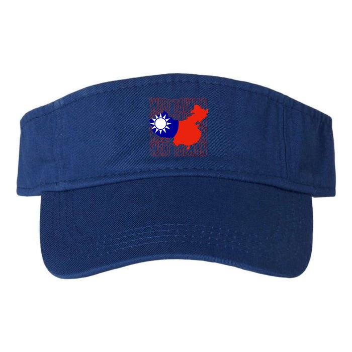 West Taiwan Map Classic Gift Cute Gift Valucap Bio-Washed Visor