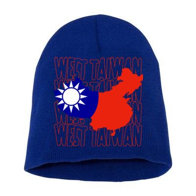 West Taiwan Map Classic Gift Cute Gift Short Acrylic Beanie