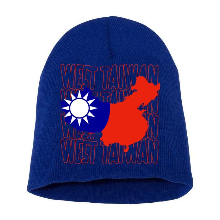 West Taiwan Map Classic Gift Cute Gift Short Acrylic Beanie