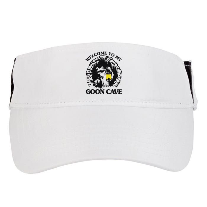 Welcome To My Goon Cave Adult Drive Performance Visor