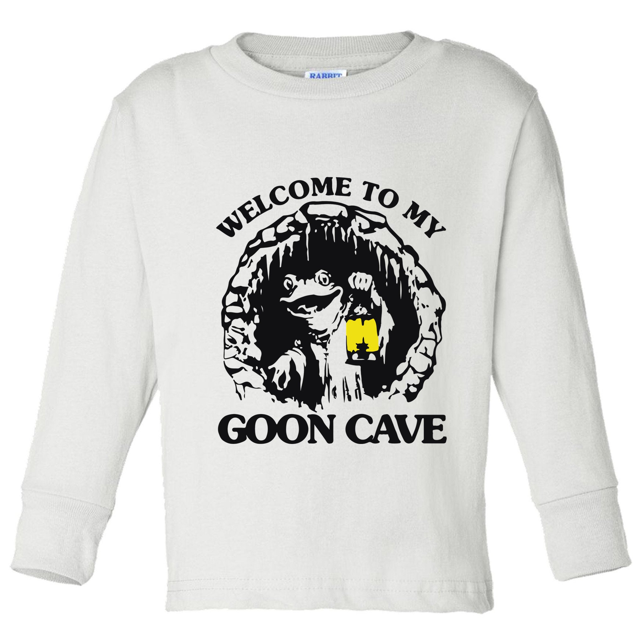 Welcome To My Goon Cave Toddler Long Sleeve Shirt