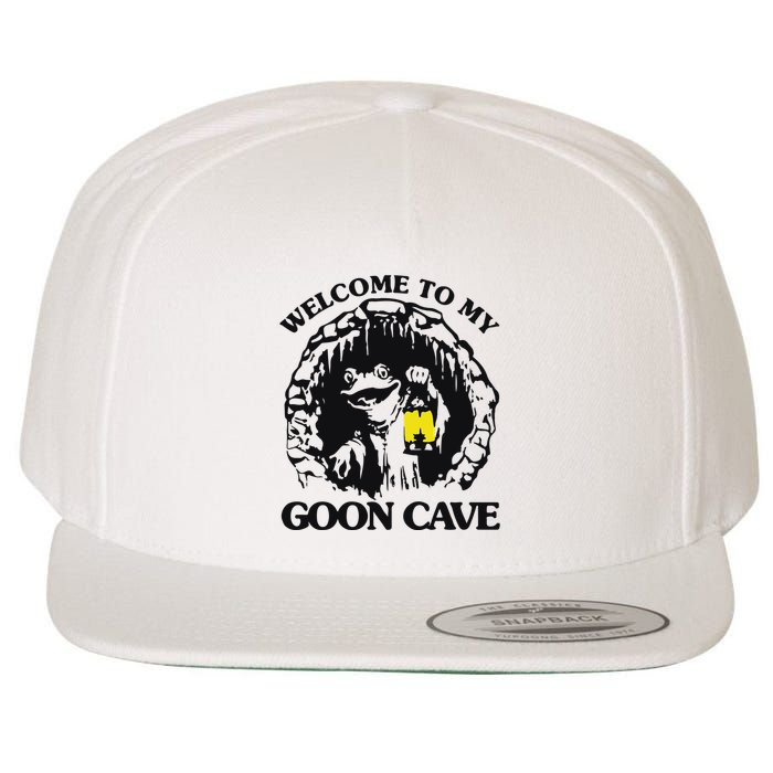 Welcome To My Goon Cave Wool Snapback Cap