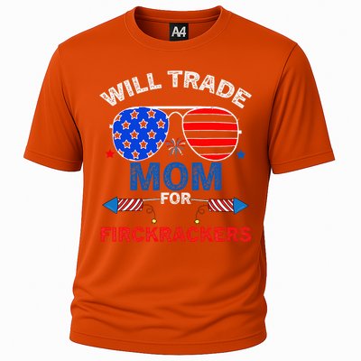 Will Trade Mom For Firecrackers Cooling Performance Crew T-Shirt