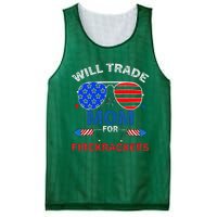 Will Trade Mom For Firecrackers Mesh Reversible Basketball Jersey Tank