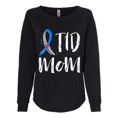 Wo T1D Mom Shirt Type 1 Diabetes Awareness Womens California Wash Sweatshirt