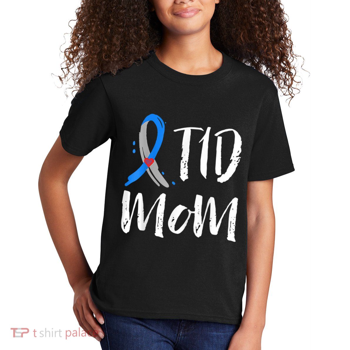 Wo T1D Mom Shirt Type 1 Diabetes Awareness Kids T-Shirt