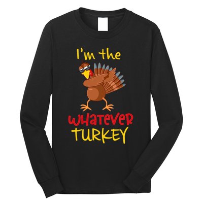 Whatever Turkey Matching Family Group Thanksgiving Party Long Sleeve Shirt