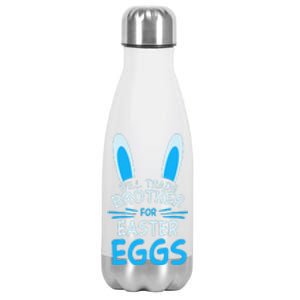 Will Trade My Brother For Easter Egg Funny Siblings Costume Stainless Steel Insulated Water Bottle