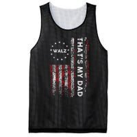 Walz That’S My Dad! Harris Walz 2024 President Election Mesh Reversible Basketball Jersey Tank