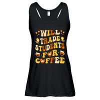 Will Trade My Students For Coffee Teacher ValentineS Day Ladies Essential Flowy Tank