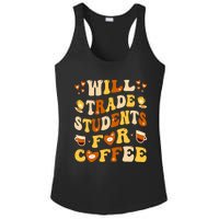 Will Trade My Students For Coffee Teacher ValentineS Day Ladies PosiCharge Competitor Racerback Tank