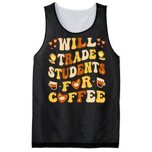 Will Trade My Students For Coffee Teacher ValentineS Day Mesh Reversible Basketball Jersey Tank