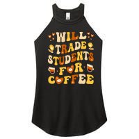 Will Trade My Students For Coffee Teacher ValentineS Day Women's Perfect Tri Rocker Tank