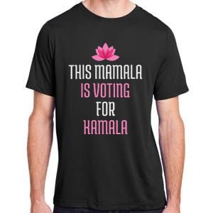 Wo This Mamala Is Voting For Kamala Harris 2024 Lotus Flower Adult ChromaSoft Performance T-Shirt