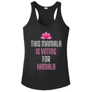 Wo This Mamala Is Voting For Kamala Harris 2024 Lotus Flower Ladies PosiCharge Competitor Racerback Tank