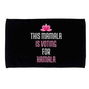 Wo This Mamala Is Voting For Kamala Harris 2024 Lotus Flower Microfiber Hand Towel