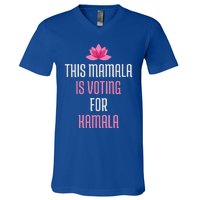 Wo This Mamala Is Voting For Kamala Harris 2024 Lotus Flower V-Neck T-Shirt