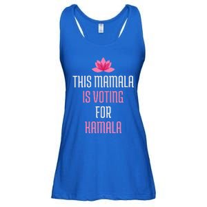 Wo This Mamala Is Voting For Kamala Harris 2024 Lotus Flower Ladies Essential Flowy Tank