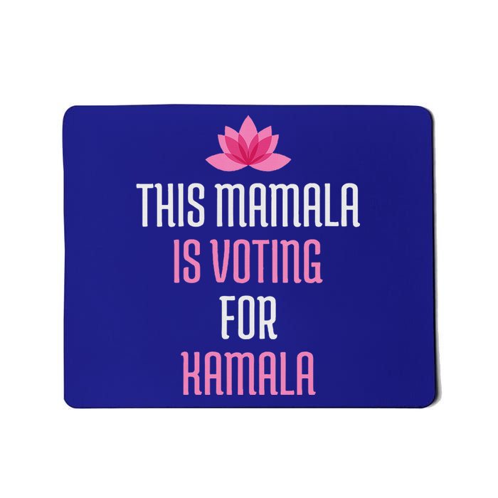 Wo This Mamala Is Voting For Kamala Harris 2024 Lotus Flower Mousepad