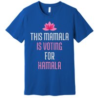 Wo This Mamala Is Voting For Kamala Harris 2024 Lotus Flower Premium T-Shirt