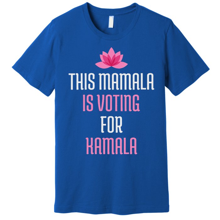 Wo This Mamala Is Voting For Kamala Harris 2024 Lotus Flower Premium T-Shirt