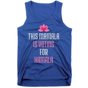 Wo This Mamala Is Voting For Kamala Harris 2024 Lotus Flower Tank Top