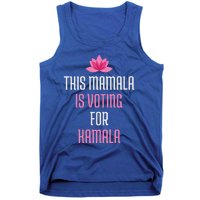 Wo This Mamala Is Voting For Kamala Harris 2024 Lotus Flower Tank Top