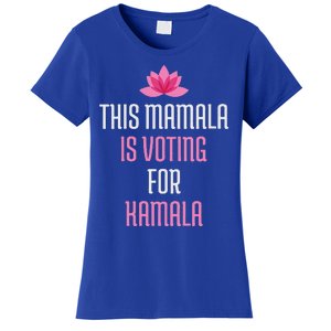 Wo This Mamala Is Voting For Kamala Harris 2024 Lotus Flower Women's T-Shirt