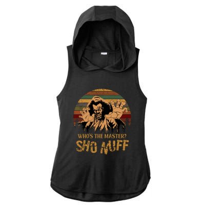 Who's The Master? Sho Nuff Vintage The Last Dragon Ladies PosiCharge Tri-Blend Wicking Draft Hoodie Tank