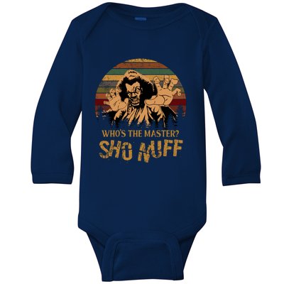 Who's The Master? Sho Nuff Vintage The Last Dragon Baby Long Sleeve Bodysuit