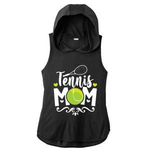 Womens Tennis Mom Ladies PosiCharge Tri-Blend Wicking Draft Hoodie Tank