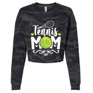 Womens Tennis Mom Cropped Pullover Crew