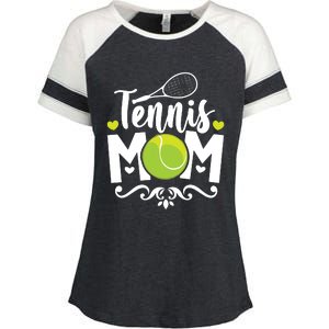 Womens Tennis Mom Enza Ladies Jersey Colorblock Tee