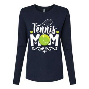 Womens Tennis Mom Womens Cotton Relaxed Long Sleeve T-Shirt