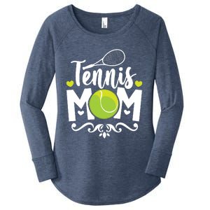 Womens Tennis Mom Women's Perfect Tri Tunic Long Sleeve Shirt