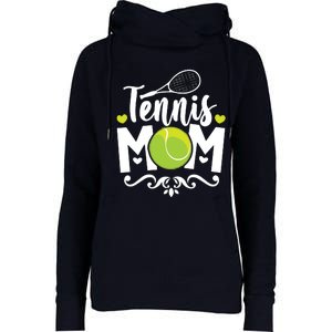 Womens Tennis Mom Womens Funnel Neck Pullover Hood