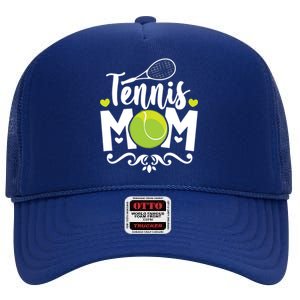 Womens Tennis Mom High Crown Mesh Back Trucker Hat