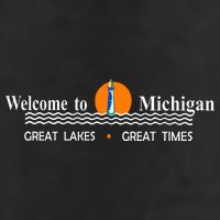 Welcome To Michigan Logo Great Lakes Great Times Trucker Hat
