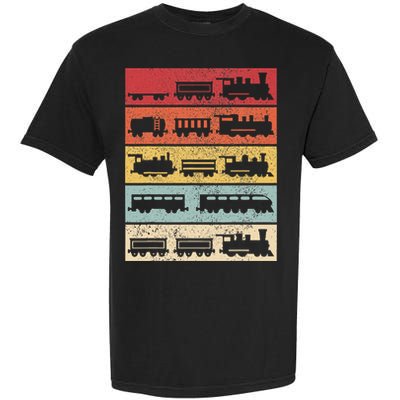 Wagon Train Model Train Conductor Train Lover Vintage Train Garment-Dyed Heavyweight T-Shirt