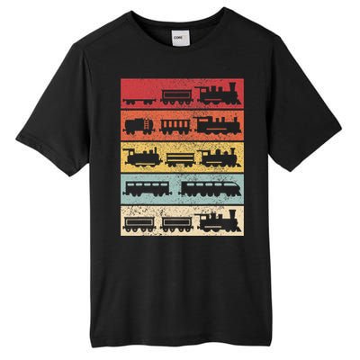 Wagon Train Model Train Conductor Train Lover Vintage Train Tall Fusion ChromaSoft Performance T-Shirt