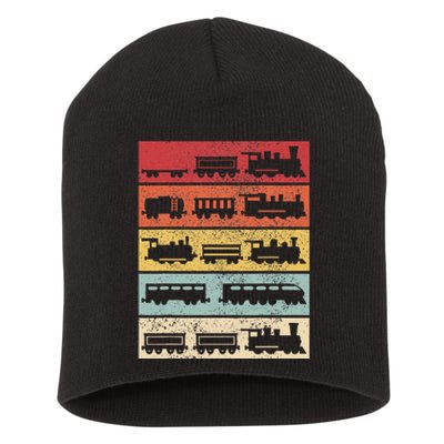 Wagon Train Model Train Conductor Train Lover Vintage Train Short Acrylic Beanie