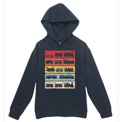 Wagon Train Model Train Conductor Train Lover Vintage Train Urban Pullover Hoodie