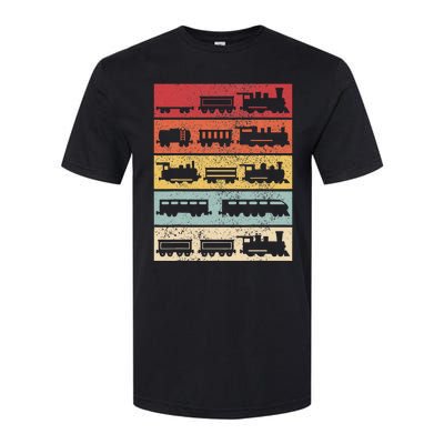 Wagon Train Model Train Conductor Train Lover Vintage Train Softstyle CVC T-Shirt